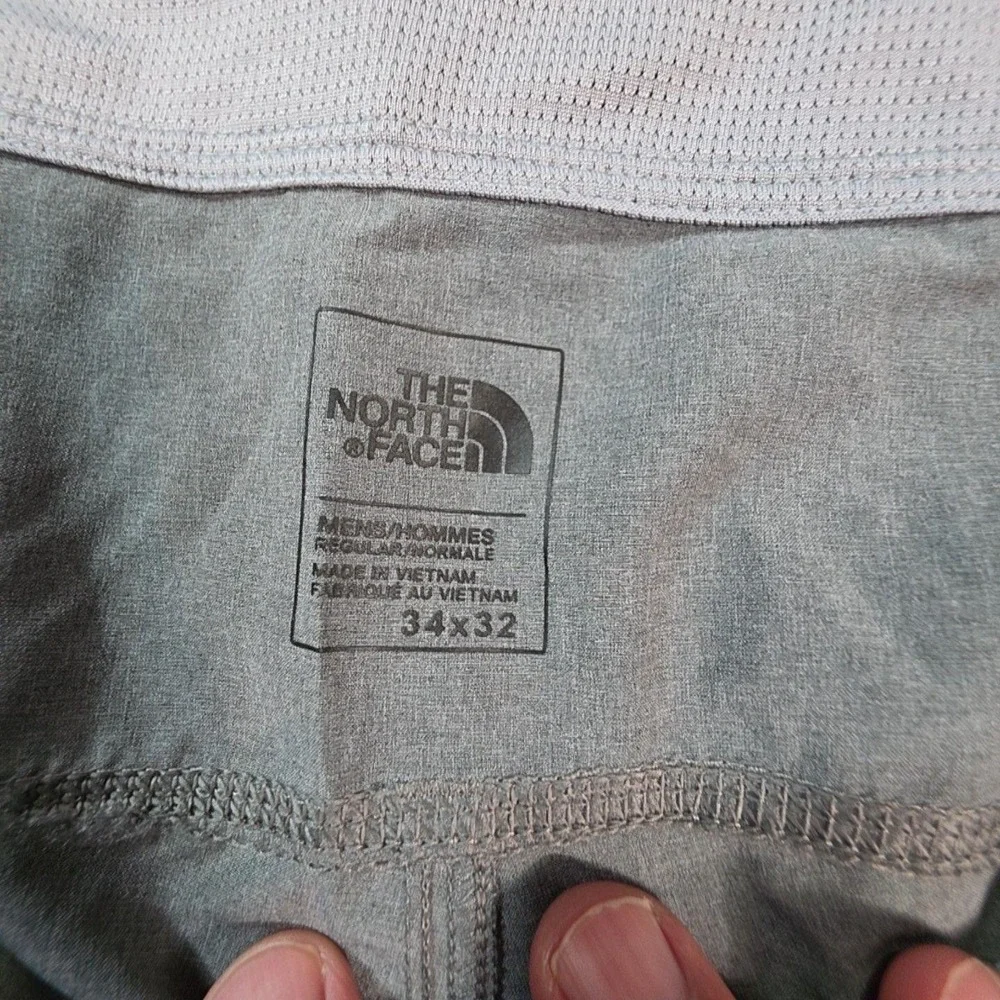 The North Face Rain Pants Mens 34 Gray Nylon Zip Pocket Hiking Outdoor